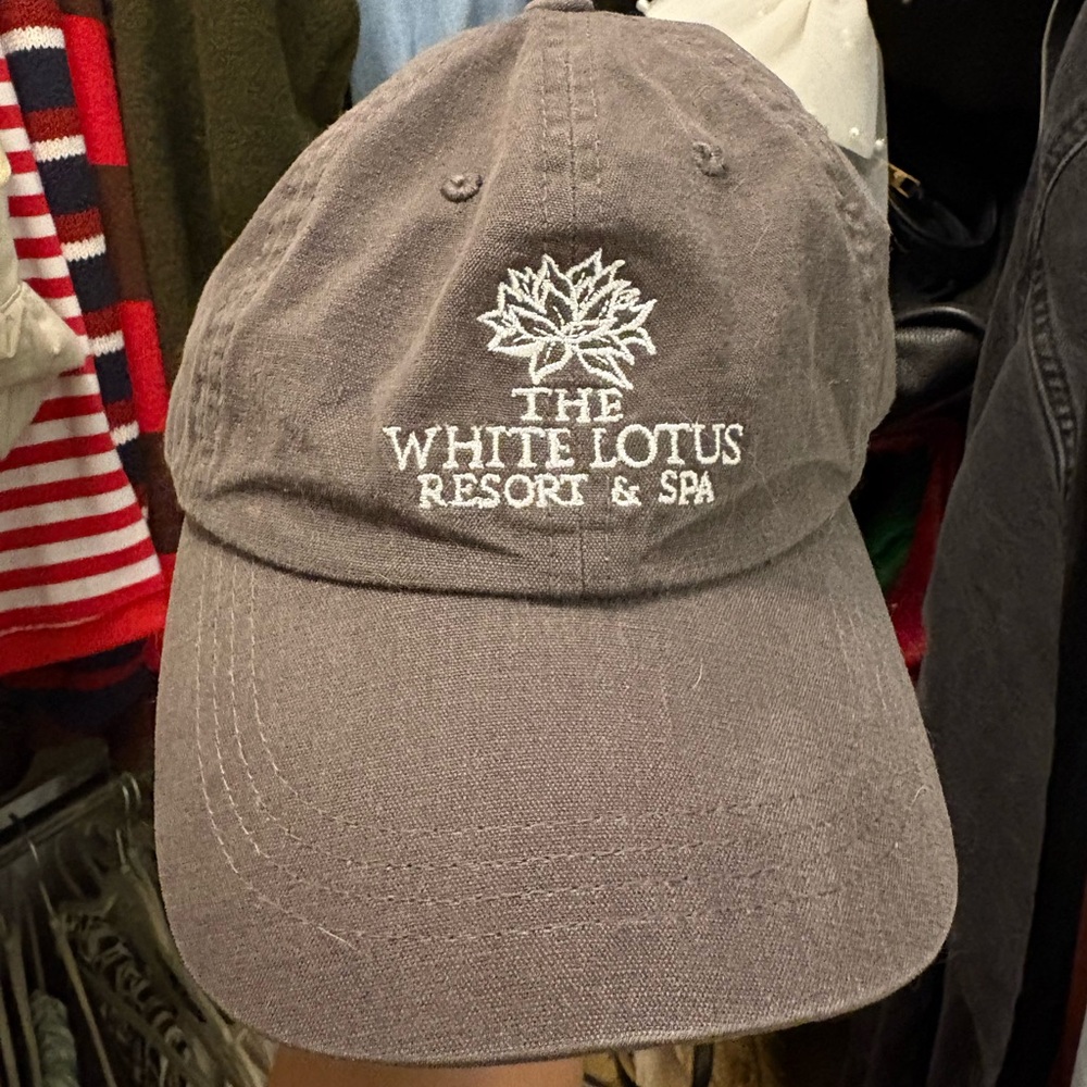The White Lotus Resort & Spa Embroidered Baseball Cap - Brown
